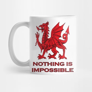 Nothing Is Impossible Red Dragon Mug